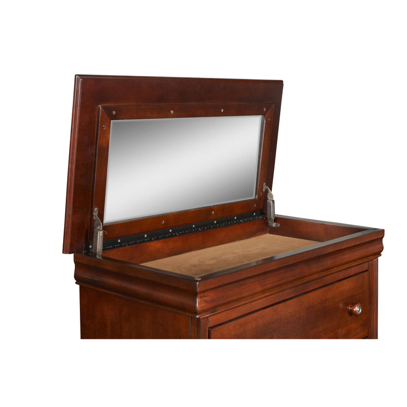 VERSAILLES LIFT TOP CHEST- BORDEAUX