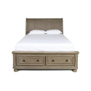 ALLEGRA Eastern King-California King K STORAGE FOOTBOARD & SLATS-PEWTER - Sims Furniture