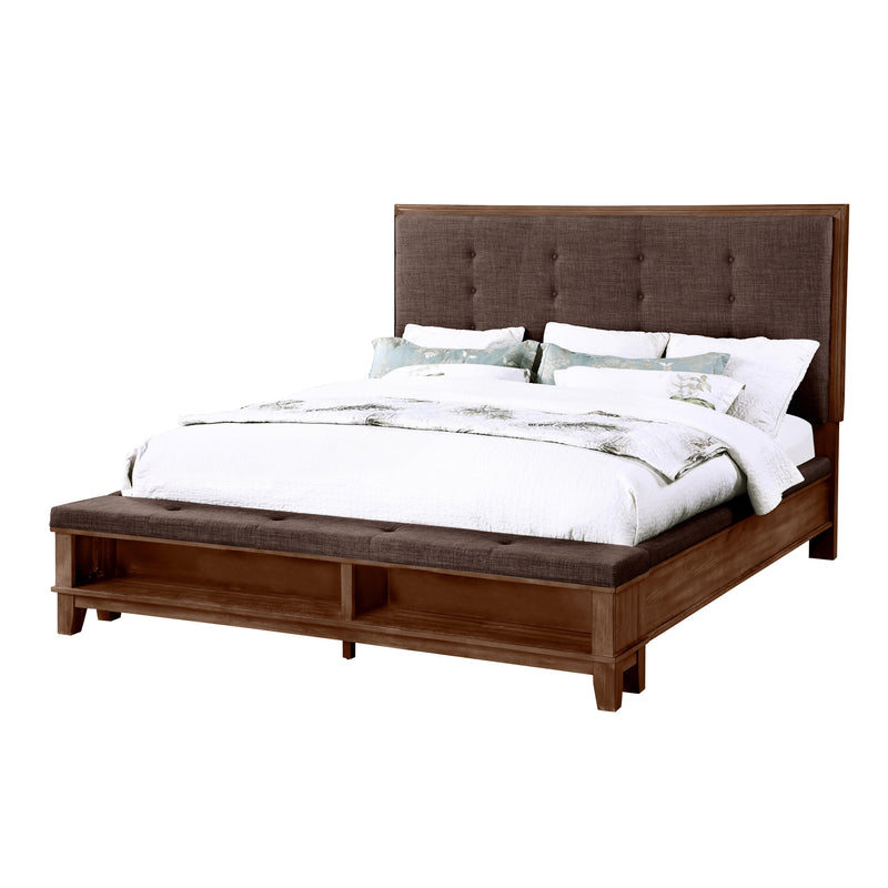 CAGNEY Eastern King-California King EK/K FOOTBOARD & SLATS - CHESTNUT - Sims Furniture