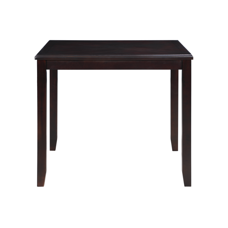 GIA 5PC 42" SQUARE COUNTER TABLE & 4 CHAIRS-EBONY