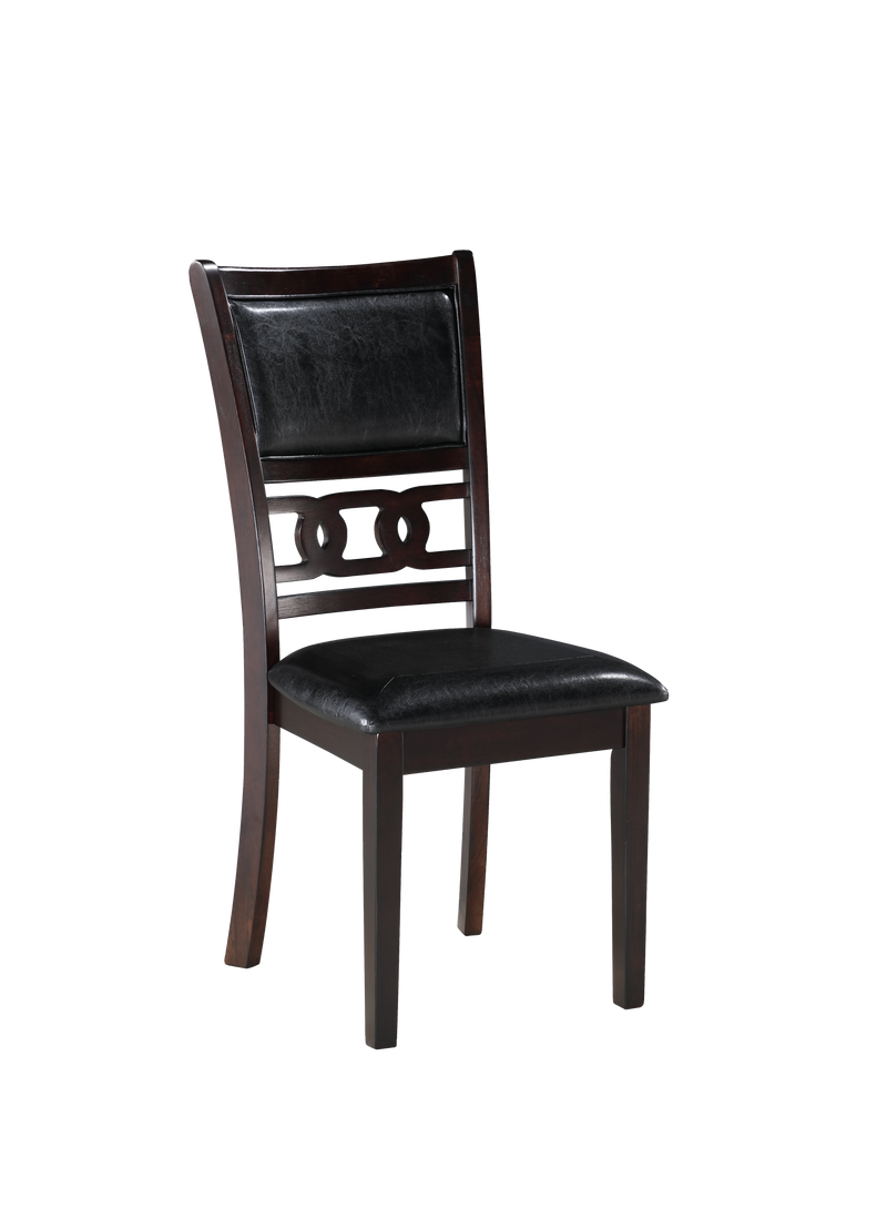 GIA 5PC 48" RECT. DINING TABLE & 4 CHAIRS-EBONY