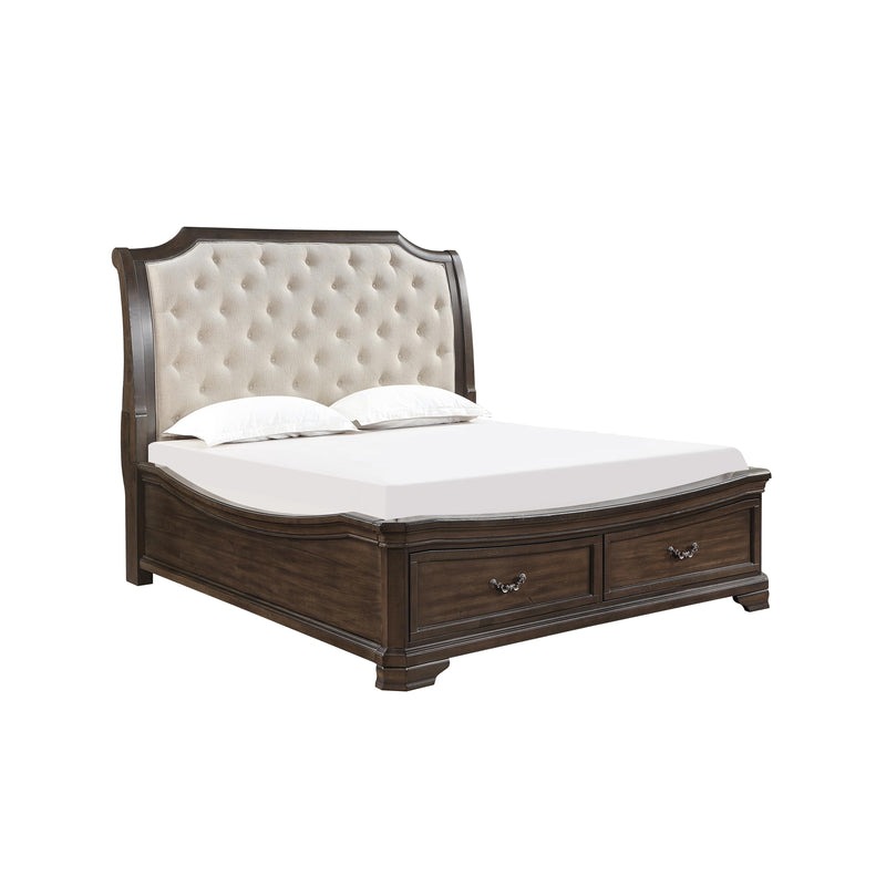 LYNDHURST 6''6" / 6''0" K STG FOOTBOARD & SLATS- WALNUT - Sims Furniture