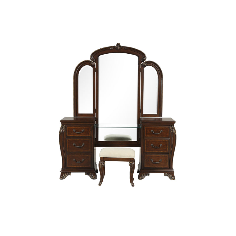 MONTECITO VANITY MIRROR - CHERRY - Sims Furniture