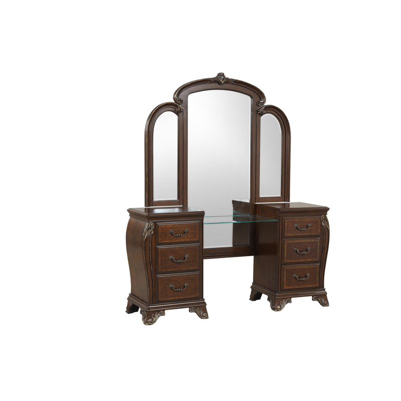 MONTECITO VANITY MIRROR - CHERRY - Sims Furniture