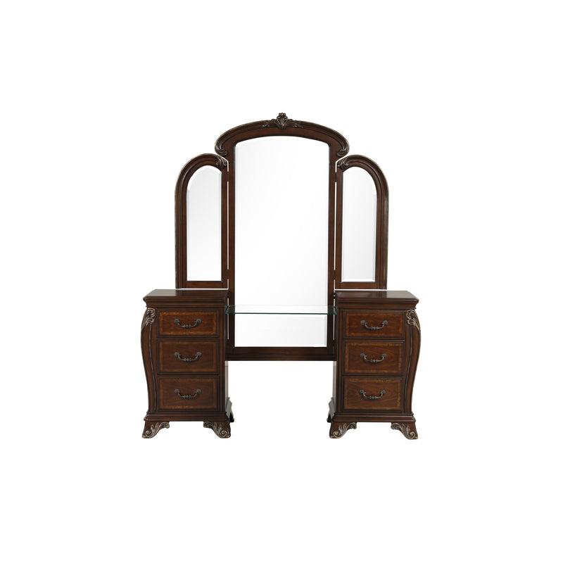 MONTECITO VANITY MIRROR - CHERRY - Sims Furniture