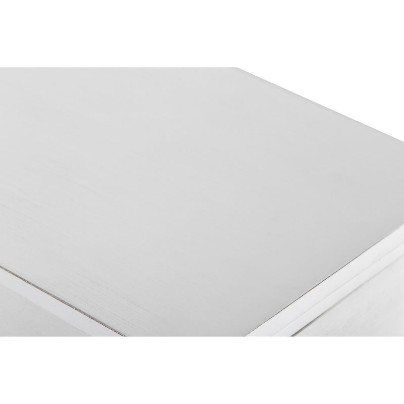 NOAH END TABLE WITH DRAWER-WHITE