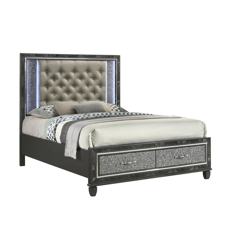 RADIANCE Eastern King-California King K FOOTBOARD & SLATS-BLACK PEARL
