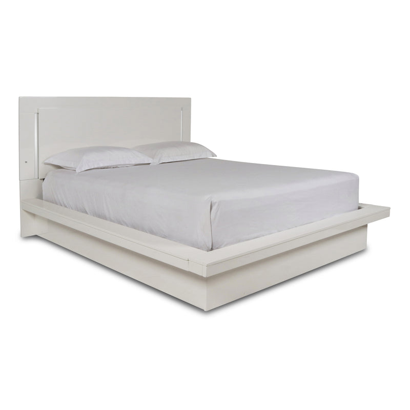 SAPPHIRE Eastern King EK LIGHTED SIDE RAILS & SLATS-WHITE - Sims Furniture