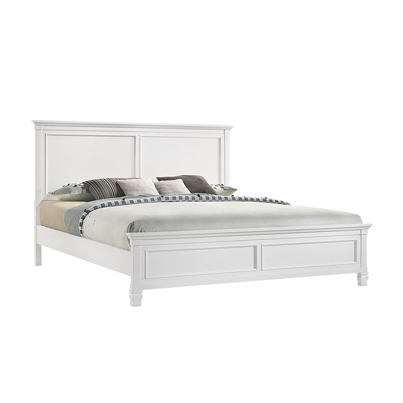 TAMARACK Eastern King/California King EK/WK HEADBOARD, FOOTBOARD & SLATS- WHITE - Sims Furniture