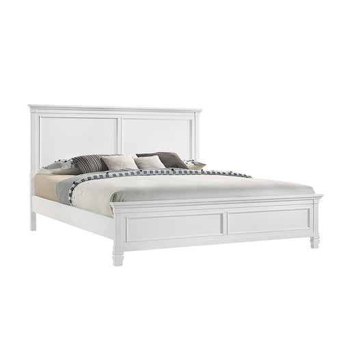 TAMARACK Eastern King/California King EK/WK HEADBOARD, FOOTBOARD & SLATS- WHITE - Sims Furniture