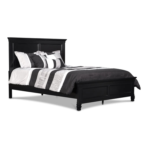 TAMARACK Eastern King-California King EK/WK HEADBOARD, FOOTBOARD & SLATS- BLACK - Sims Furniture
