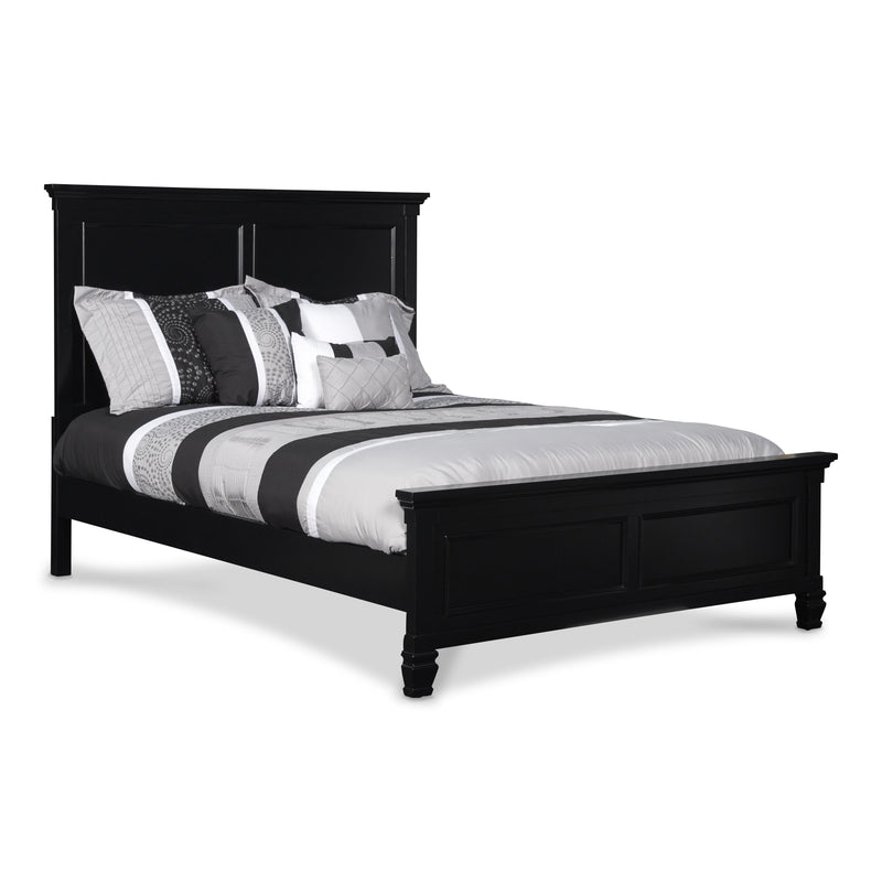 TAMARACK Eastern King-California King EK/WK HEADBOARD, FOOTBOARD & SLATS- BLACK