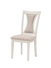 HUDSON 60" RECTANGLE DINING TABLE & 4 CHAIR S-BROWN/CREME - Sims Furniture