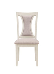 HUDSON 60" RECTANGLE DINING TABLE & 4 CHAIR S-BROWN/CREME - Sims Furniture