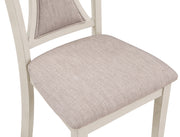 HUDSON 60" RECTANGLE DINING TABLE & 4 CHAIR S-BROWN/CREME - Sims Furniture