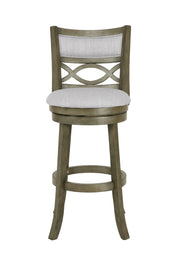 Manchester 29" Bar Stool W/Fabric Cushions-Gray