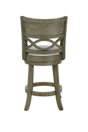 Manchester 24" Counter Stool W/Fabric Cushions-Gray