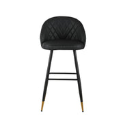 Oliver Black Vegan Leather Bar Chair (2 Per Carton)