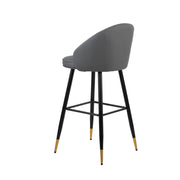 Oliver Gray Vegan Leather Bar Chair (2 Per Carton)