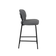 Blythe Gray Vegan Leather Counter Chair (2 Per Carton)