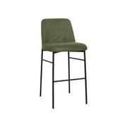 Erik Bar Chair W/ Black Metal Frame- Green (2 Per Carton)