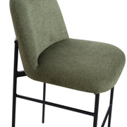 Erik Bar Chair W/ Black Metal Frame- Green (2 Per Carton)