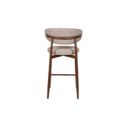 Royce Counter Chair W/Walnut Metal Frame-Toast (2 Per Carton)