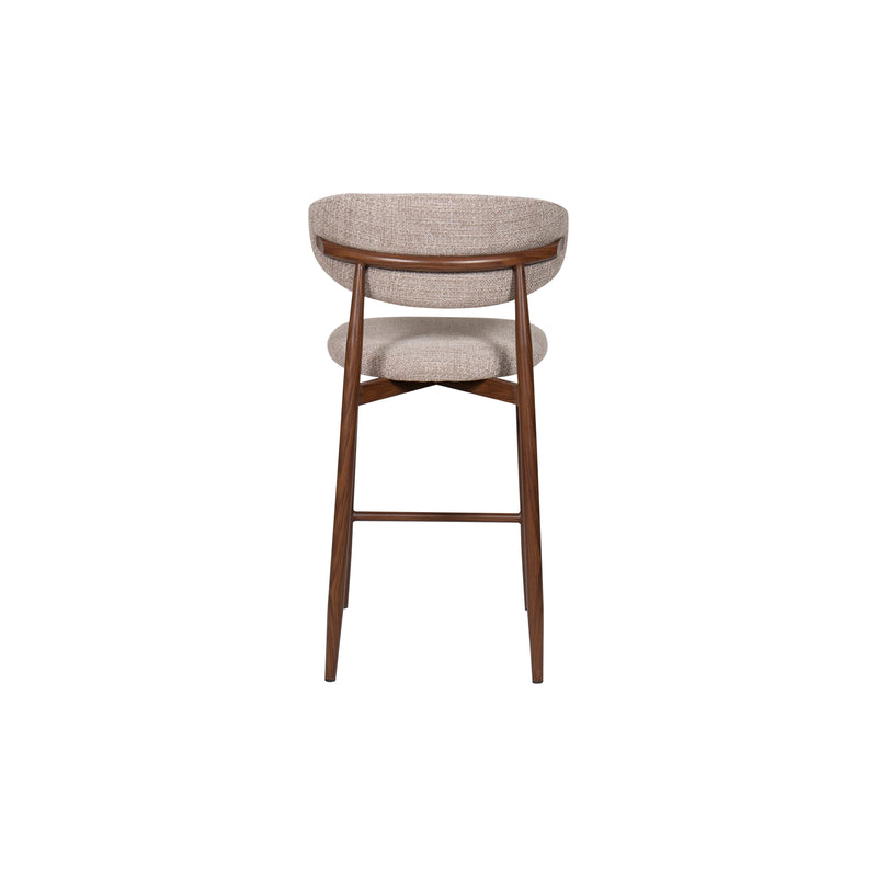 Royce Counter Chair W/Walnut Metal Frame-Toast (2 Per Carton)