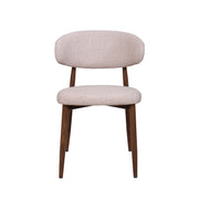 Royce Side Chair W/ Walnut Metal Frame -Toast (2 Per Carton)
