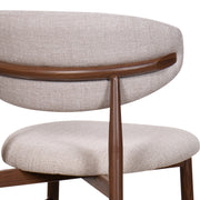 Royce Side Chair W/ Walnut Metal Frame -Toast (2 Per Carton)