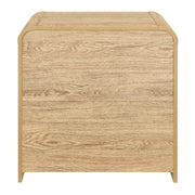 Mara Two Drawer End Table / Bedside Table-Natural