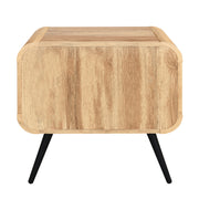 Rowan One Drawer End Table/Bedside Table-Natural