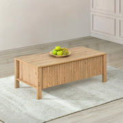 Thayer 47" Two Drawer Coffee Table-Natural