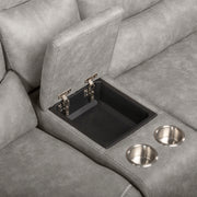 Kamari Laf Console Loveseat W/Dual Recliner-Gray