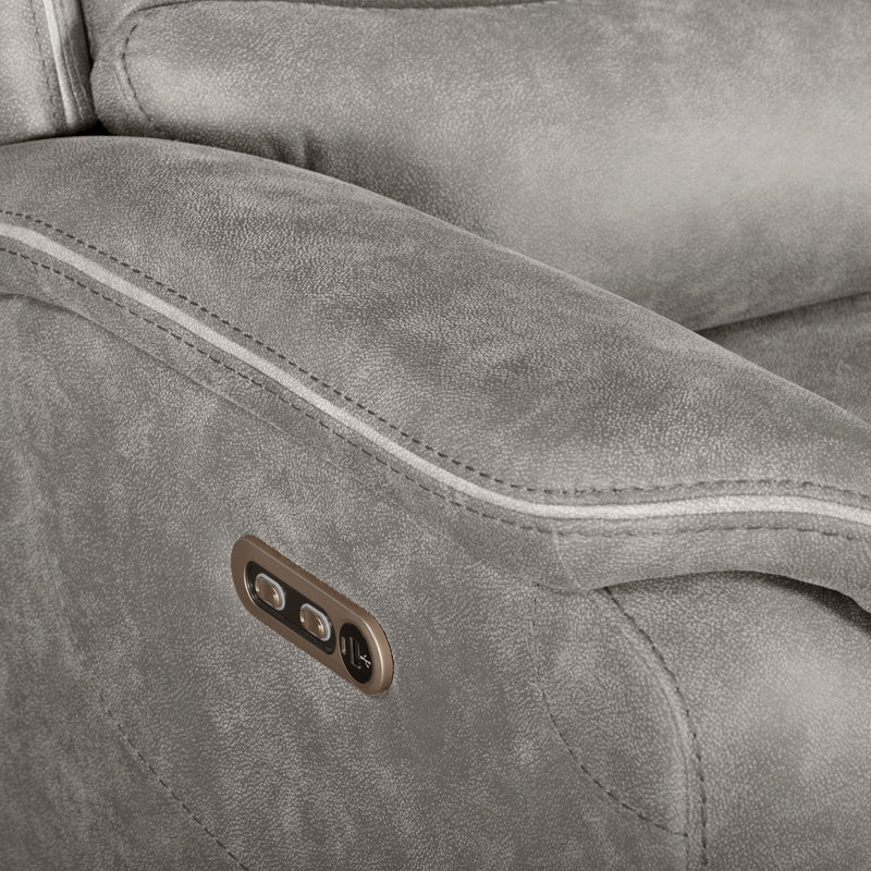 Kamari Laf Console Loveseat W/Dual Pwr Hr & Fr-Gray