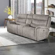 Kamari Console Loveseat W/Pwr Hr & Fr-Gray