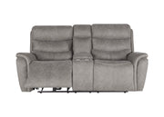 Kamari Console Loveseat W/Pwr Hr & Fr-Gray