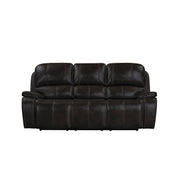 Brookings Sofa W/Dual Recliner-Charcoal