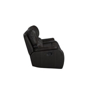 Brookings Sofa W/Dual Recliner-Charcoal