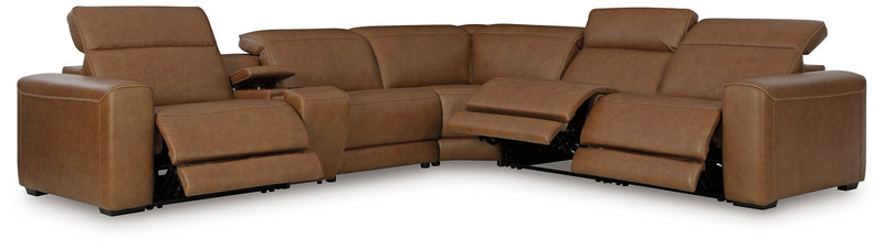 Magic Man 5-Piece Power Reclining Sectional - Sims Furniture