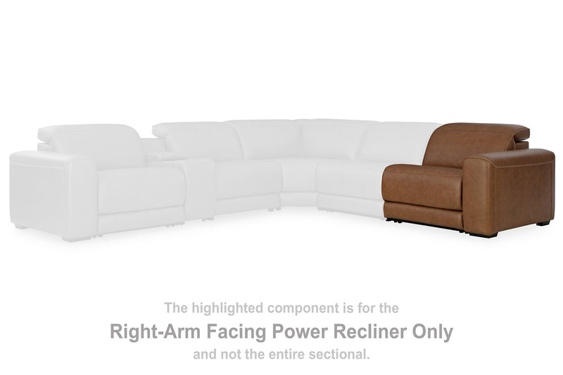 Magic Man 5-Piece Power Reclining Sectional - Sims Furniture