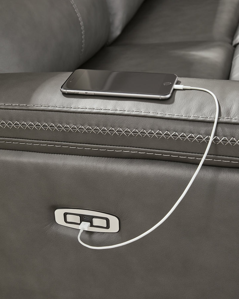 Bleckley Power Reclining Sectional - Sims Furniture