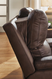 Bleckley Power Reclining Loveseat with Console - Sims Furniture