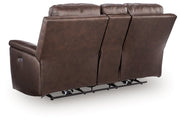 Bleckley Power Reclining Loveseat with Console - Sims Furniture
