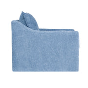 Sylvie Swivel Chair-Blue Slate