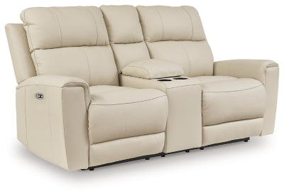 Dahlmoore Power Reclining Loveseat with Console - Sims Furniture