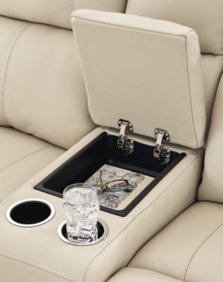 Dahlmoore Power Reclining Loveseat with Console - Sims Furniture