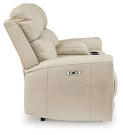 Dahlmoore Power Reclining Loveseat with Console - Sims Furniture
