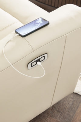 Dahlmoore Power Reclining Loveseat with Console - Sims Furniture