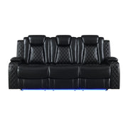 Orion Ii Sofa W/ Pwr Fr & Hr-Black